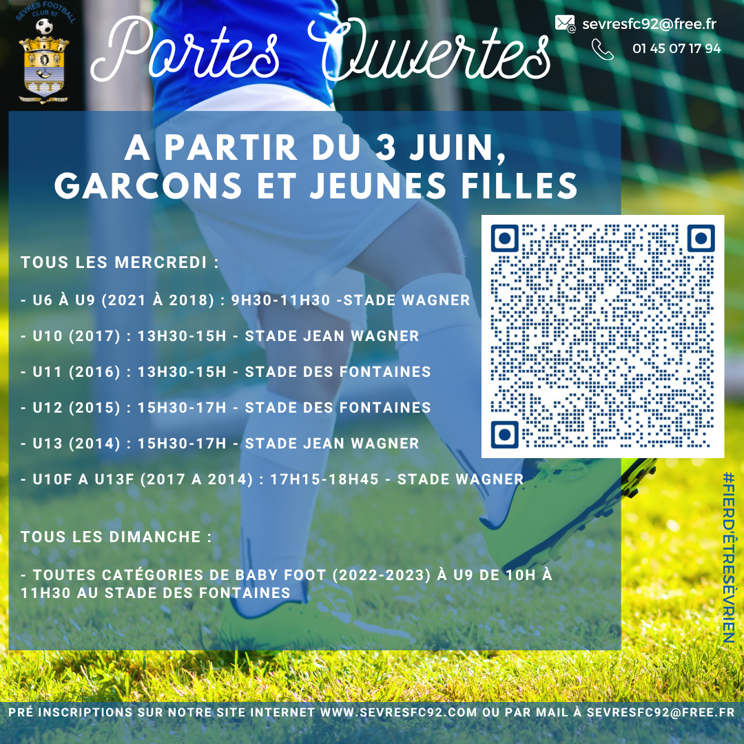 Portes Ouvertes Ecole de Foot - Saison 2026-2027