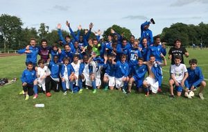 Les U13 et U15 eux aussi victorieux de leurs tournois respectifs