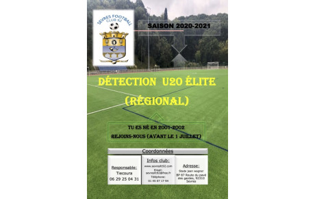 Création de l'équipe U20